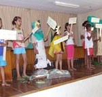 Crianças do Peti prestam homenagem em comemoração ao Dia do Idoso - Fotos: Ascom/Semasc