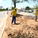 Prefeitura constrói mais uma ciclovia - Fotos: Lindivaldo Ribeiro