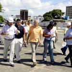 Prefeito visita obras do viaduto do DIA com a imprensa  - Fotos: Lúcio Telles