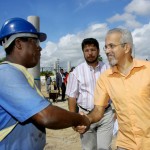 Prefeito visita obras do viaduto do DIA com a imprensa  - Fotos: Lúcio Telles