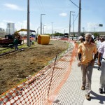 Prefeito visita obras do viaduto do DIA com a imprensa  - Fotos: Lúcio Telles