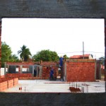 Obras da Escola Municipal da Coroa do Meio avançam para a fase de revestimento - Fotos: Silvio Rocha