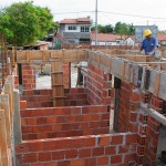 Obras da Escola Municipal da Coroa do Meio avançam para a fase de revestimento - Fotos: Silvio Rocha