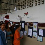 Escola da rede municipal comemora o patrono da aviação brasileira - Fotos: Walter Martins