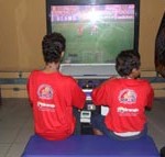 Semasc leva crianças e adolescentes do Peti ao Game Station no Shopping Riomar - Foto: Ascom/Semasc