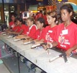 Semasc leva crianças e adolescentes do Peti ao Game Station no Shopping Riomar - Foto: Ascom/Semasc