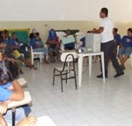 Semasc realiza palestra para adolescentes inseridos no projeto Criança Cidadã - Fotos: Ascom/Semasc