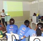 Semasc realiza palestra para adolescentes inseridos no projeto Criança Cidadã - Fotos: Ascom/Semasc