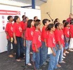 Adolescentes e idosos atendidos pela Semasc emocionam público do Movimento Solidário G. Barbosa - Fotos: Ascom/Semasc