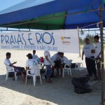 Campanha de limpeza de praias foi realizada neste domingo em Aracaju - Foto: Ascom/Emsurb