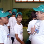 Crianças do OP Mirim conhecem a vida marinha no Oceanário de Aracaju - Fotos: Márcio Garcez