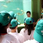 Crianças do OP Mirim conhecem a vida marinha no Oceanário de Aracaju - Fotos: Márcio Garcez