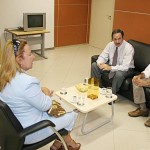Prefeito recebe representantes do Banco do Brasil em seu gabinete  - Fotos: Sílvio Rocha