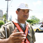 Agentes de trânsito garantem tranqüilidade de condutores nos desvios do DIA - Fotos: Wellington Barreto