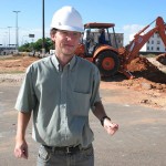 Instituições de ensino levam alunos para visitar obras do viaduto do DIA - Alunos do Cefet