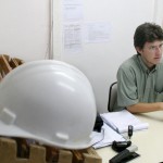 Instituições de ensino levam alunos para visitar obras do viaduto do DIA - Alunos do Cefet