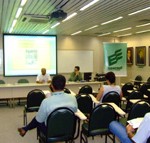 Conselho da Criança e do Adolescente reúne servidores para divulgar campanha contra doação de esmola nos semáforos - Fotos: Ascom/Semasc
