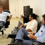Marcelo Déda recebe jornalistas no Palácio dos Despachos -