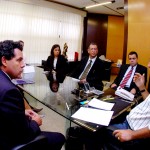 Marcelo Déda recebe visita de diretores da Telemar Norte Leste -