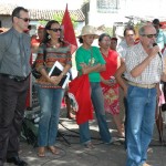 Representantes do Governo visitam acampamento de mulheres agricultoras -