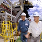 Governador conhece plataforma que elevará produção de petróleo em Sergipe - Foto: Márcio Dantas/ASN