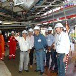 Governador conhece plataforma que elevará produção de petróleo em Sergipe - Foto: Márcio Dantas/ASN