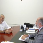 Secretário de Educação recebe prefeito de Aracaju - Foto: José Santana Filho/SEED