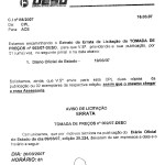 Deso esclarece informações deturpadas sobre publicações oficiais - Pregão 001/2007  Clique para ampliar