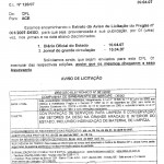 Deso esclarece informações deturpadas sobre publicações oficiais - Pregão 001/2007  Clique para ampliar