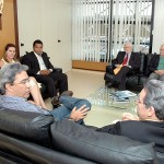 Governador recebe visita do presidente nacional do PC do B - Foto: André Moreira/ASN