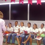 Alunas do curso técnico de enfermagem fazem doação de sangue - Foto: Ascom/Saúde