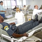 Hemolacen recebe doações de sangue de policiais da Radiopatrulha - Foto: Isa Vanny