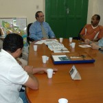 Kércio Pinto recebe comerciantes do bairro São Carlos - Foto: Ascom/SSP