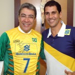 Governador recebe visita do exlevantador da seleção de vôlei Maurício - Foto: André Moreira/ASN