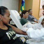 Marcelo Déda lança campanha de doação de sangue de servidores - Foto: Janaína Santos/ASN