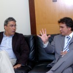 Ministro classifica projeto de saúde de Sergipe como referência nacional - José Gomes Temporão e Marcelo Déda / Foto: Márcio Dantas/ASN