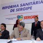 Governador e ministro anunciam medidas para ampliar os serviços de saúde - José Gomes Temporão e Marcelo Déda / Foto: Márcio Dantas/ASN