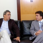 Ministro classifica projeto de saúde de Sergipe como referência nacional - José Gomes Temporão e Marcelo Déda / Foto: Márcio Dantas/ASN