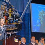 Presidente Lula e Déda participam de batismo da plataforma de Piranema - Foto: Márcio Dantas/ASN