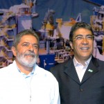 Presidente Lula e Déda participam de batismo da plataforma de Piranema - Foto: Márcio Dantas/ASN