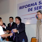 Governador e ministro anunciam medidas para ampliar os serviços de saúde - José Gomes Temporão e Marcelo Déda / Foto: Márcio Dantas/ASN