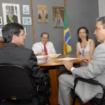 Déda e reitor da UFS participam de audiência na Secretaria de Patrimônio - Foto: Sérgio Amaral