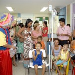 Primeiradama visita alas infantis do HUSE para comemorar Dia das Crianças - Foto: Wellington Barreto
