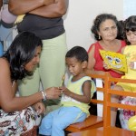 Primeiradama visita alas infantis do HUSE para comemorar Dia das Crianças - Foto: Wellington Barreto