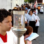 Déda acompanha procissão em homenagem à padroeira de Rosário do Catete - Foto: André Moreira/ASN