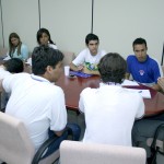 PM vai apurar ação policial em manifestação de estudantes - O secretário José Fernandes de Lima em reunião com estudantes / Foto: Juarez Silveira/Educação