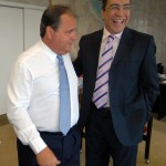 Déda obtém garantia de novos investimentos para Sergipe em Brasília - Tarso Genro e Marcelo Déda em audiência no Ministério da Justiça / Foto: Sérgio Amaral