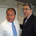 Déda obtém garantia de novos investimentos para Sergipe em Brasília - Tarso Genro e Marcelo Déda em audiência no Ministério da Justiça / Foto: Sérgio Amaral