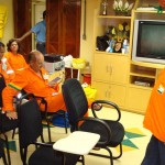DST/AIDS promove oficina com trabalhadores de plataforma marítima - Foto: CIPA/Pólo Mar da Petrobras