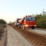 DER realiza serviço de terraplenagem no trecho Tatu/Pacatuba - Foto: Ascom/DER